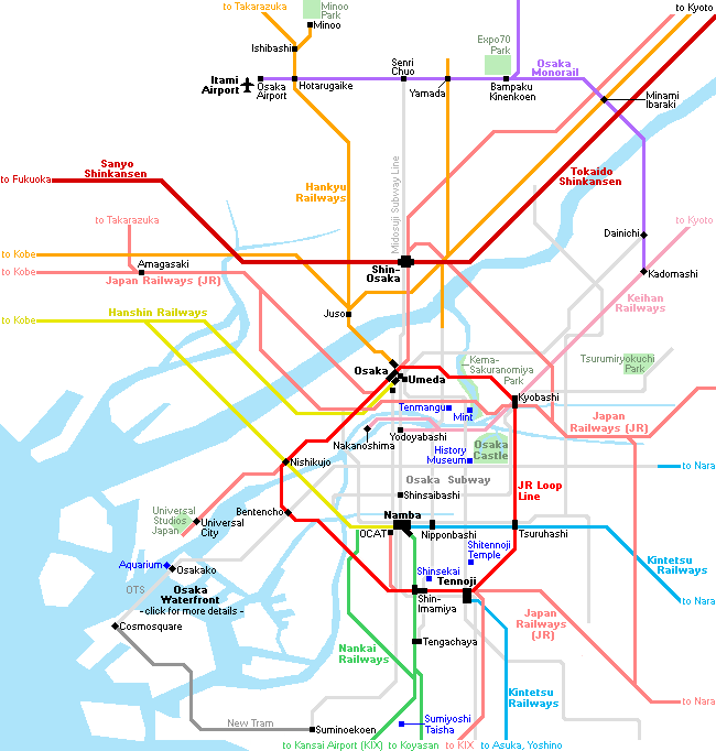 Osaka Travel: Access, Orientation and Transportation