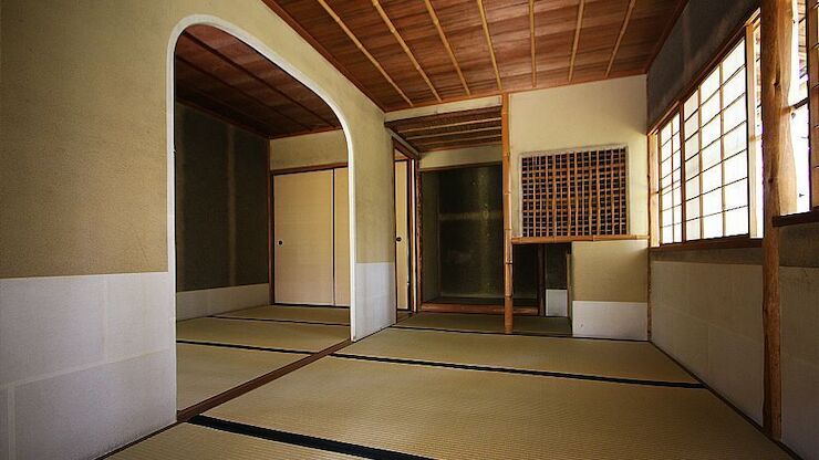 Traditional Japanese-style tatami rooms