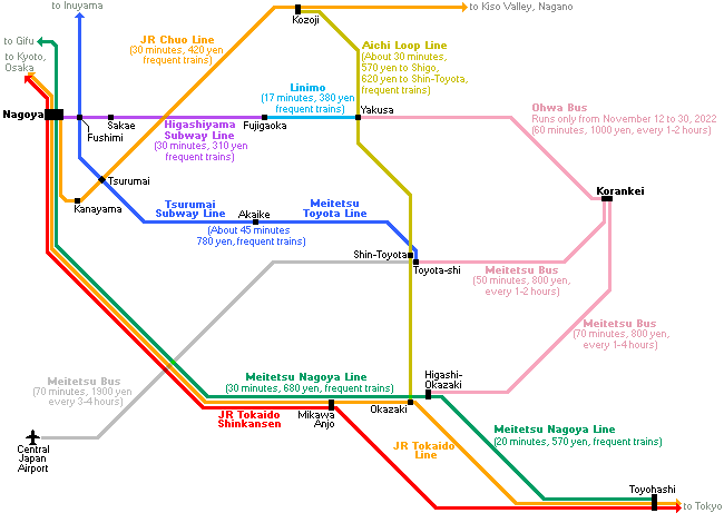 Korankei Travel Guide - Nagoya Travel