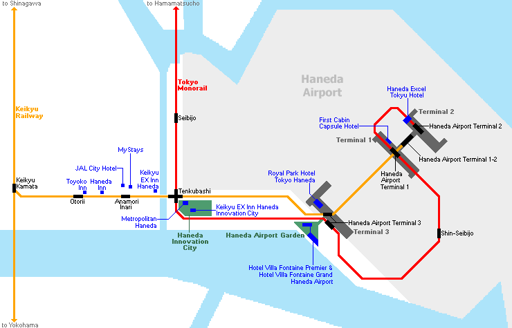 Haneda airport to disneyland by train orders