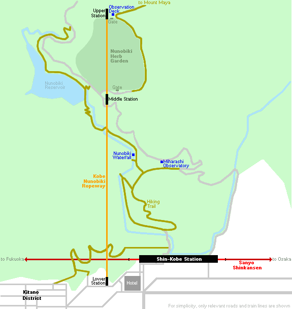 Kobe Nunobiki Ropeway and Nunobiki Waterfall - Kobe Travel